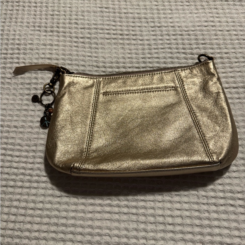The Sak Shimmering Gold Crossbody. Missing strap - Picture 3 of 3